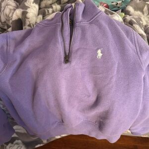 Light purple polo girl sweater.